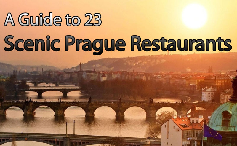 Prague河日落显示河转桥