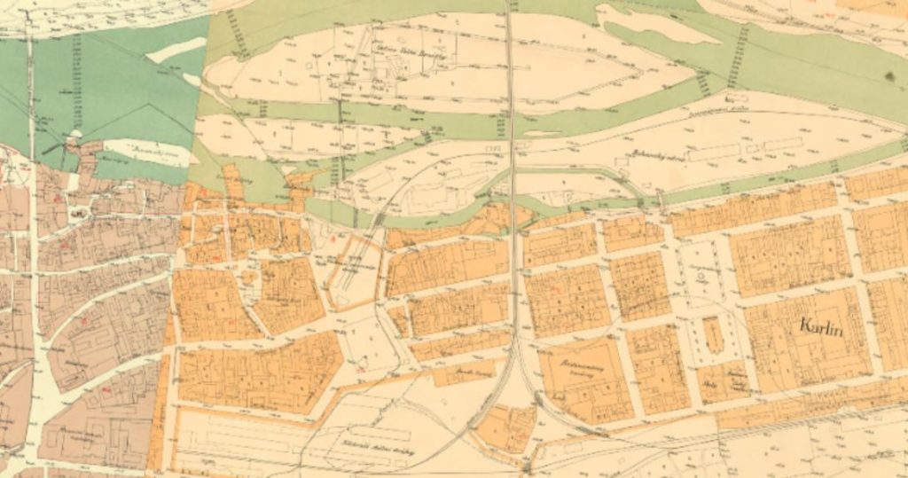 1889年Praguekarlin区地图
