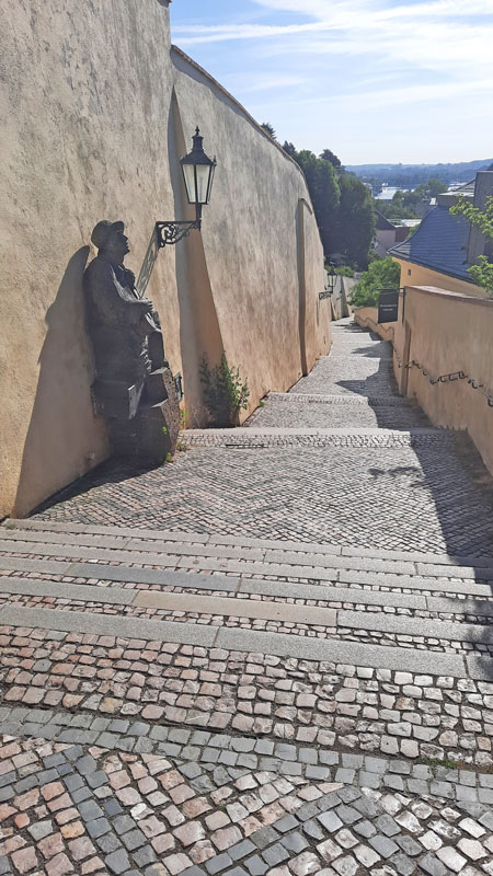 121拼接步骤通向Prague城堡东侧
