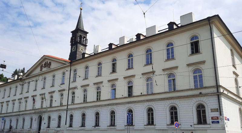 Prague小城楼前Klárov成人盲人护理和就业学院