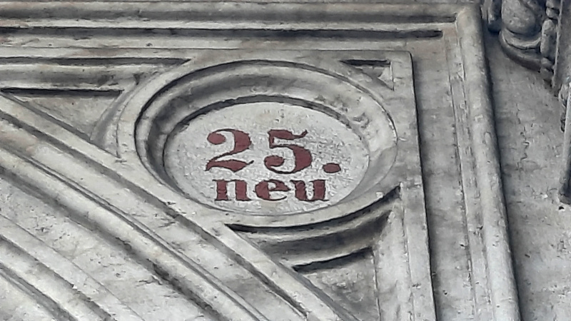 Narodni街25号细节显示引用1848年以前Ne